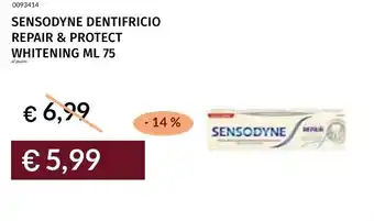 Prezzemolo e Vitale Sensodyne dentifricio repair & protect whitening offerta