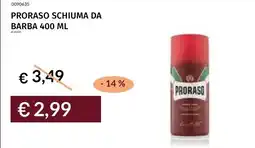 Prezzemolo e Vitale Proraso schiuma da barba offerta