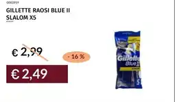 Prezzemolo e Vitale Gillette raosi blue ii slalom x5 offerta