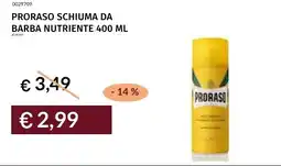 Prezzemolo e Vitale Proraso schiuma da barba nutriente offerta