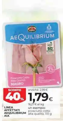 Coop Linea Affettati Aequilibrium AIA offerta