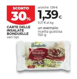 Coop CARTE DELLE INSALATE BONDUELLE offerta