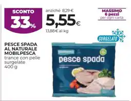 Coop PESCE SPADA AL NATURALE MOBILPESCA offerta