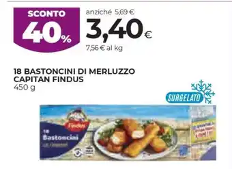 Coop 18 Bastoncini di Merluzzo Capitan Findus offerta