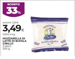 Coop MOZZARELLA DI LATTE DI BUFALA CIRILLO offerta