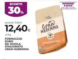Coop FORMAGGIO DURO DA TAVOLA STAGIONATO GRAN MAREMMA offerta
