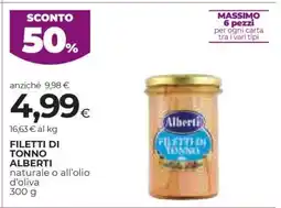 Coop Filetti di Tonno Alberti offerta