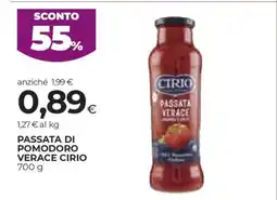Coop Passata di Pomodoro Verace Cirio offerta