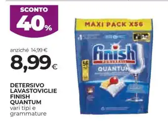 Coop DETERSIVO LAVASTOVIGLIE FINISH QUANTUM offerta
