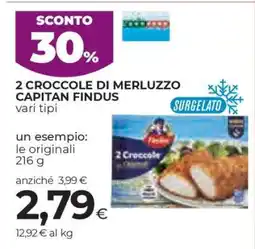 Coop 2 CROCCOLE DI MERLUZZO CAPITAN FINDUS offerta
