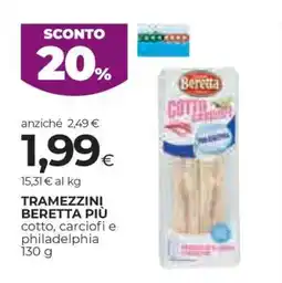 Coop TRAMEZZINI BERETTA PIÙ offerta
