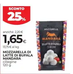 Coop Mozzarella di latte di bufala MANDARA offerta