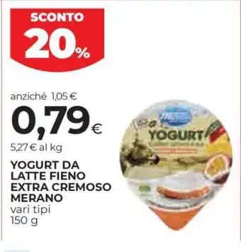 Coop Yogurt da Latte Fieno Extra Cremoso Merano offerta