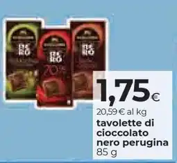 Coop TAVOLETTE DI CIOCCOLATO NERO PERUGINA offerta