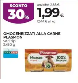 Coop Omogeneizzati alla carne Plasmon offerta