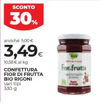 Coop Confettura Fior di Frutta Bio Rigoni offerta