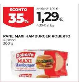 Coop PANE MAXI HAMBURGER ROBERTO offerta