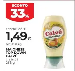 Coop MAIONESE TOP DOWN CALVÉ offerta