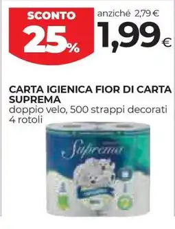 Coop CARTA IGIENICA FIOR DI CARTA SUPREMA offerta