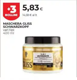 Coop MASCHERA GLISS SCHWARZKOPF offerta