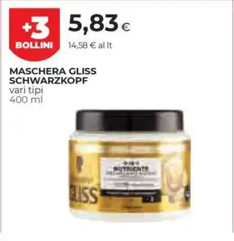 Coop MASCHERA GLISS SCHWARZKOPF offerta
