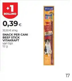 Coop Snack per Cani Beef Stick Vitakraft offerta
