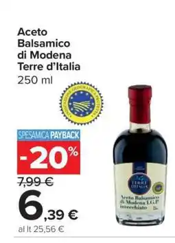 Carrefour Aceto Balsamico di Modena Terre d’Italia offerta