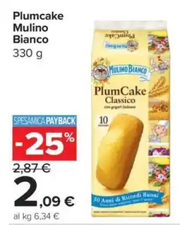 Carrefour Plumcake Mulino Bianco offerta
