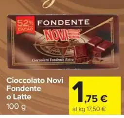 Carrefour Cioccolato Novi Fondente o Latte offerta