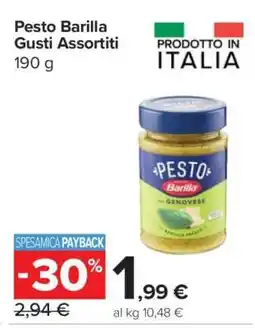 Carrefour Pesto Barilla Gusti Assortiti offerta