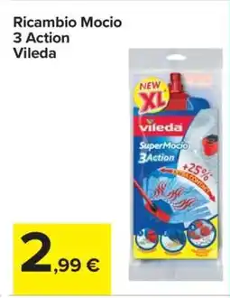 Carrefour Ricambio Mocio 3 Action Vileda offerta