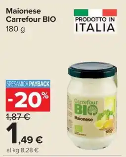 Carrefour Maionese Carrefour Bio offerta