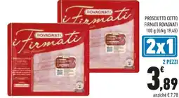 Conad Prosciutto cotto firmati offerta