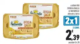 Conad Superstore 6 uova per sfoglia gialla LE NATURELLE offerta