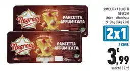 Conad Superstore Pancetta a cubetti NEGRONI offerta