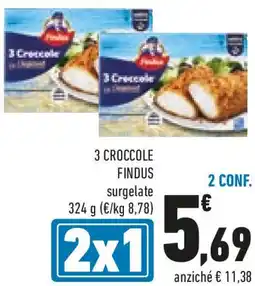 Conad 3 croccole FINDUS offerta