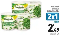 Conad Piselli medi Bonduelle offerta