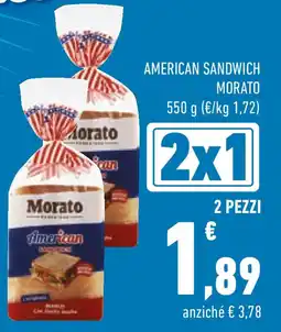 Conad American sandwich MORATO offerta
