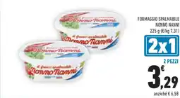 Conad Superstore Formaggio spalmabile NONNO NANNI offerta