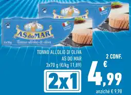 Conad Superstore Tonno all'olio di oliva AS DO MAR offerta