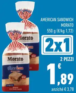 Conad Superstore American sandwich MORATO offerta