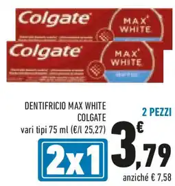 Conad Dentifricio max white COLGATE offerta