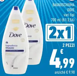 Conad Bagnoschiuma DOVE offerta
