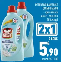 Conad Detersivo lavatrice OMINO BIANCO offerta