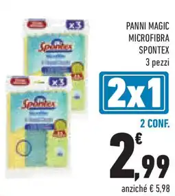 Conad Superstore Panni magic microfibra SPONTEX offerta