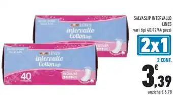Conad Superstore Salvaslip intervallo LINES offerta