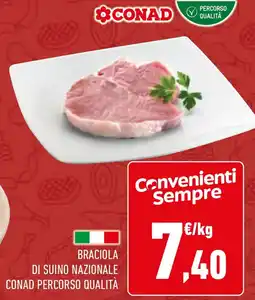 Conad Braciola di suino nazionale conad percorso qualità offerta