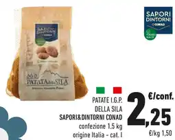 Conad Patate I.G.P. della sila SAPORI&DINTORNI CONAD offerta