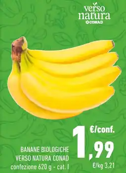 Conad Banane biologiche verso natura conad offerta