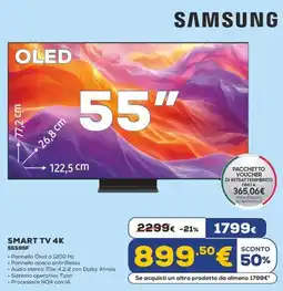 Euronics SAMSUNG SMART TV 4K 55S95F offerta